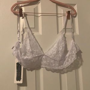 White Lingerie Top & Black Set